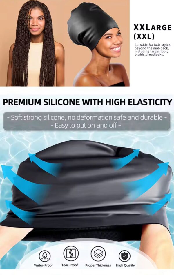 Pure Silicone Swimming Cap - Image 4