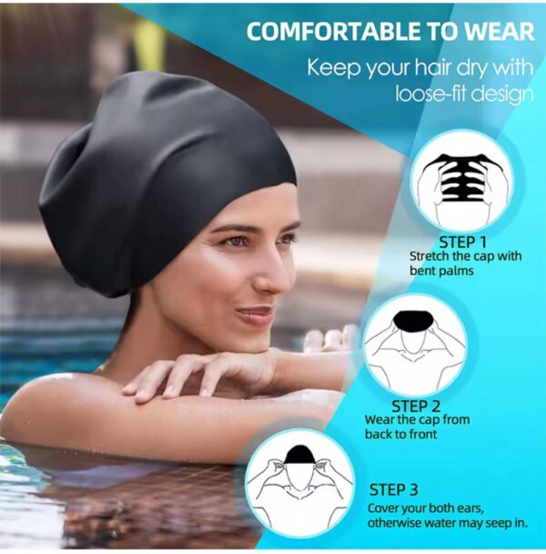 Pure Silicone Swimming Cap - Image 5
