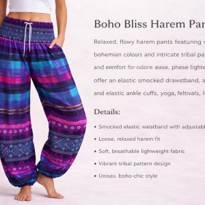 African-Inspired Elastic Cotton Trousers 18
