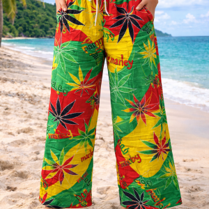 African-Inspired Straight-Leg Cotton Trousers 14