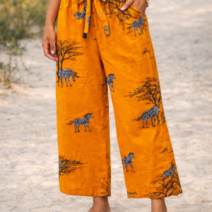 African-Inspired Straight-Leg Cotton Trousers 26