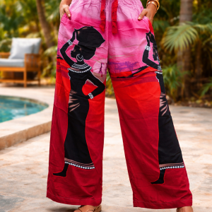 African-Inspired Straight-Leg Cotton Trousers 29