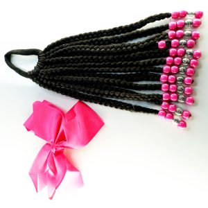 Girls' Hair Extensions with Elastic Tie Bands 4