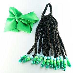 Girls' Hair Extensions with Elastic Tie Bands 2