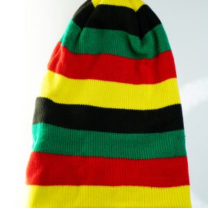 Beanies red green yellow black