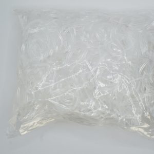 Rubber bands-strong-for hair styling white