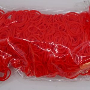 Rubber bands-strong-for hair styling red